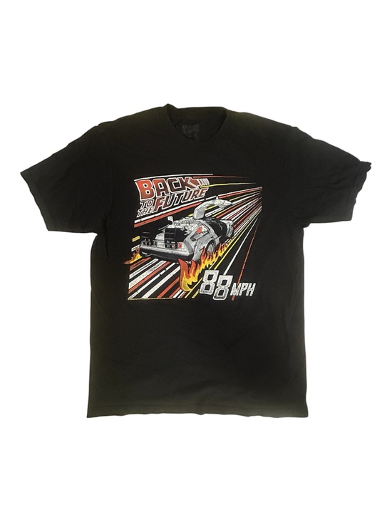 Back to the Future Graphic Tee - Black DeLorean